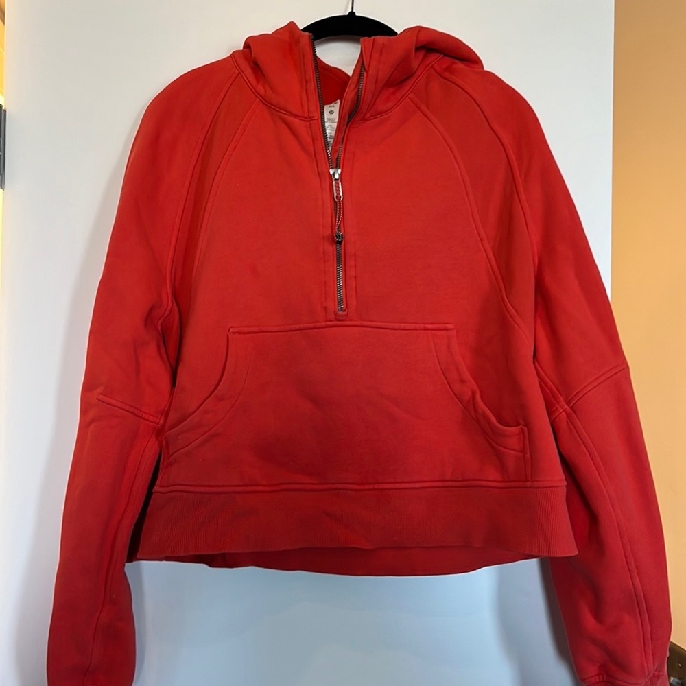 Lululemon half zip cropped scuba hoodie